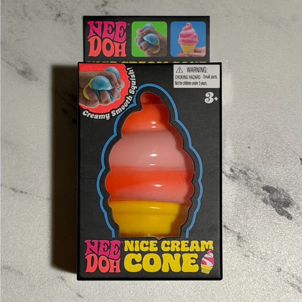 Kids Nice Cream Cone Nee doh - Pink, Orange & Yellow